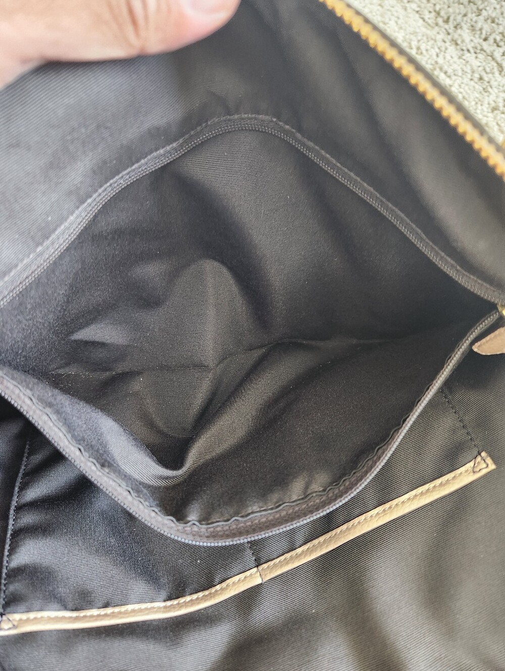 Coach Ava Chain Tote Gold Platinum Pebbled Leather - Picture 9 of 10